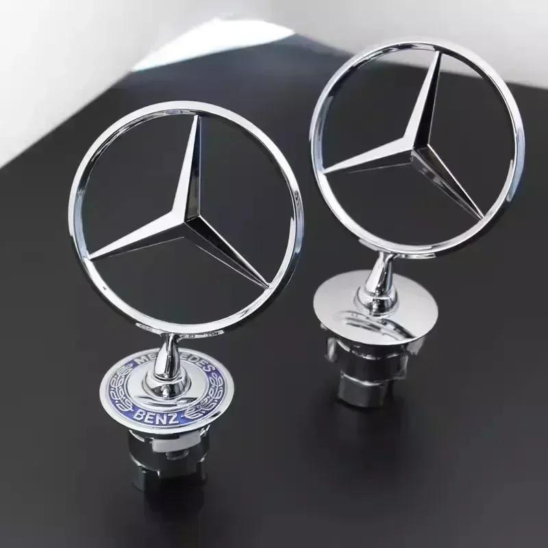 Zinc Alloy Car Front Hood Emblem Badge Accessories For Mercedes Benz AMG W213 W223 W240 W212 W222 W221 W211 W220 W210 W207 W140 QX3