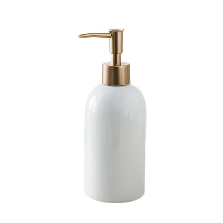 Ceramic Soap Dispenser Bathroom Hand Sanitizers Container Shampoo Shower Gel Press Bottle
