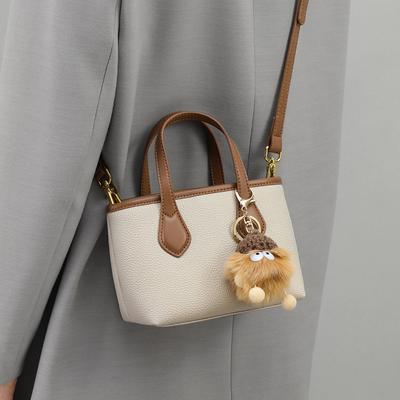 2025 New Versatile High-End Crossbody Bag Autumn Winter Light Luxury Bucket Bag Genuine Leather Handbag Small Bag