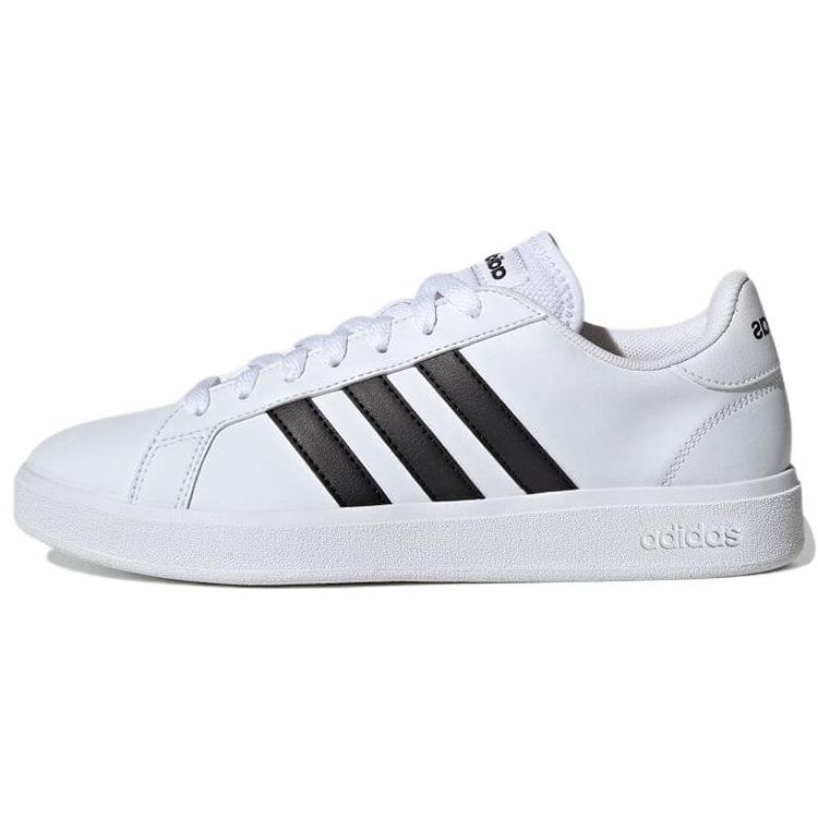 Adidas Neo Grand Court Lifestyle Court Leather Comfortable Casual Durable Lightweight Low-Top Skate Shoes Women Sneakers White Black GW9261