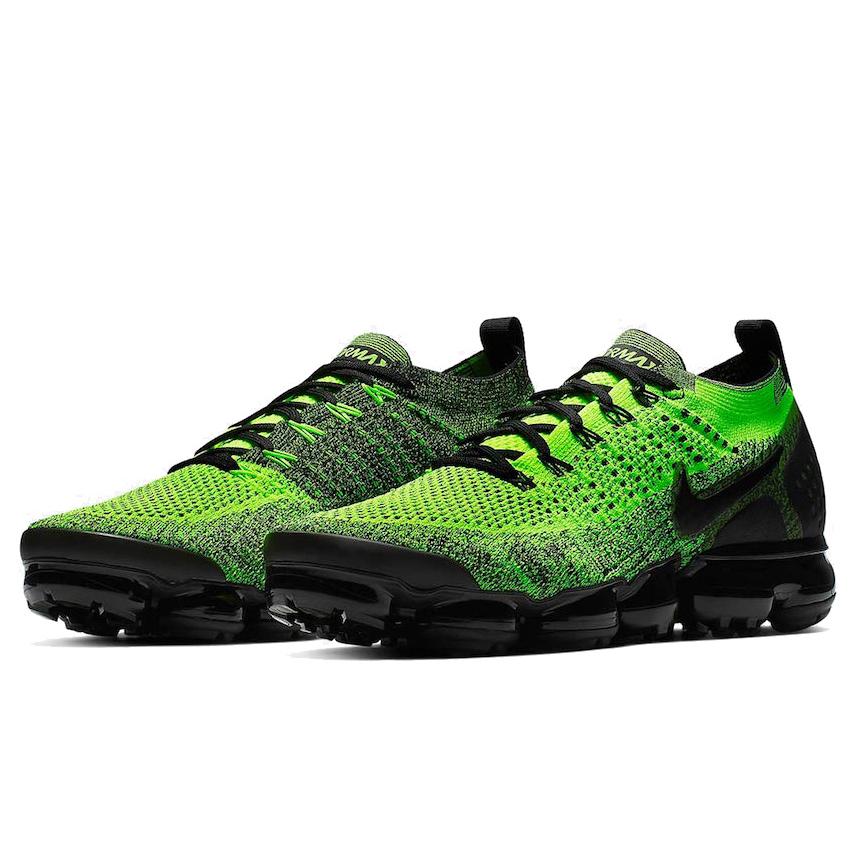 New Nike Air VaporMax Flyknit 2 Volt Black 942842-701