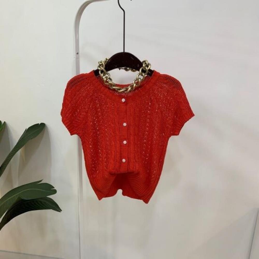 C S In The Room Women S De Noe CroChet Raglan Short Sleeve Knit Cardigan 4ColorS