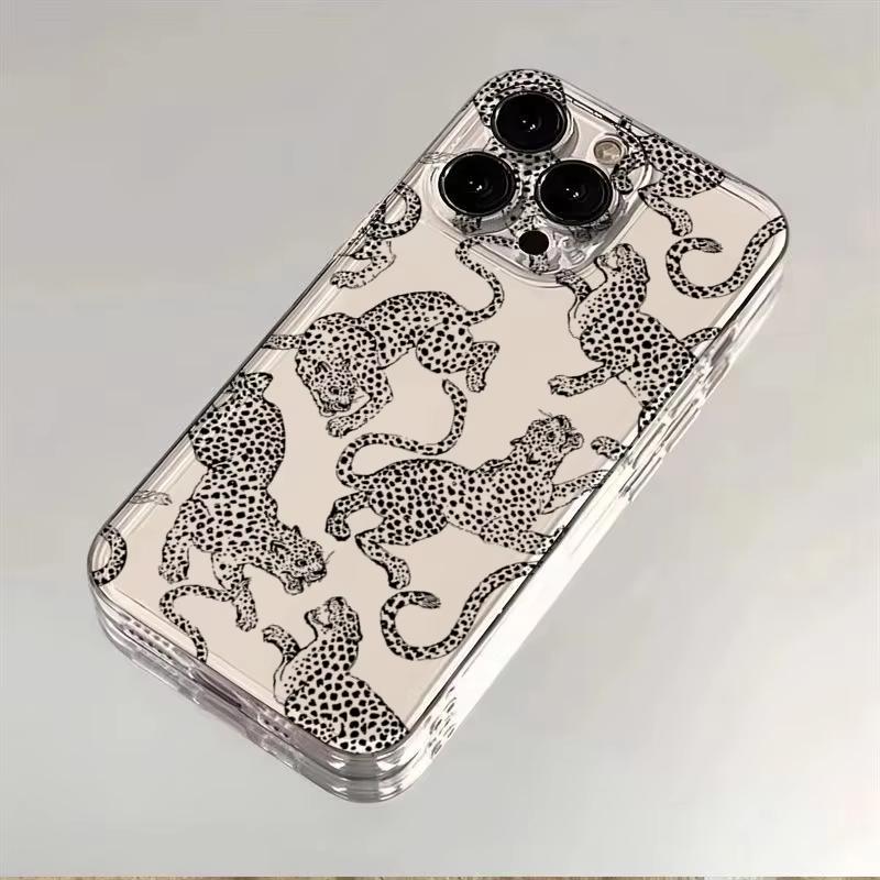Cheetah Print Leopard Print Clear Phone Case For Xiaomi Mi 15 T Pro 14T 13T 12T Mi 17 Pro 15 14 13 12 11 Lite 5G Silicone Cover