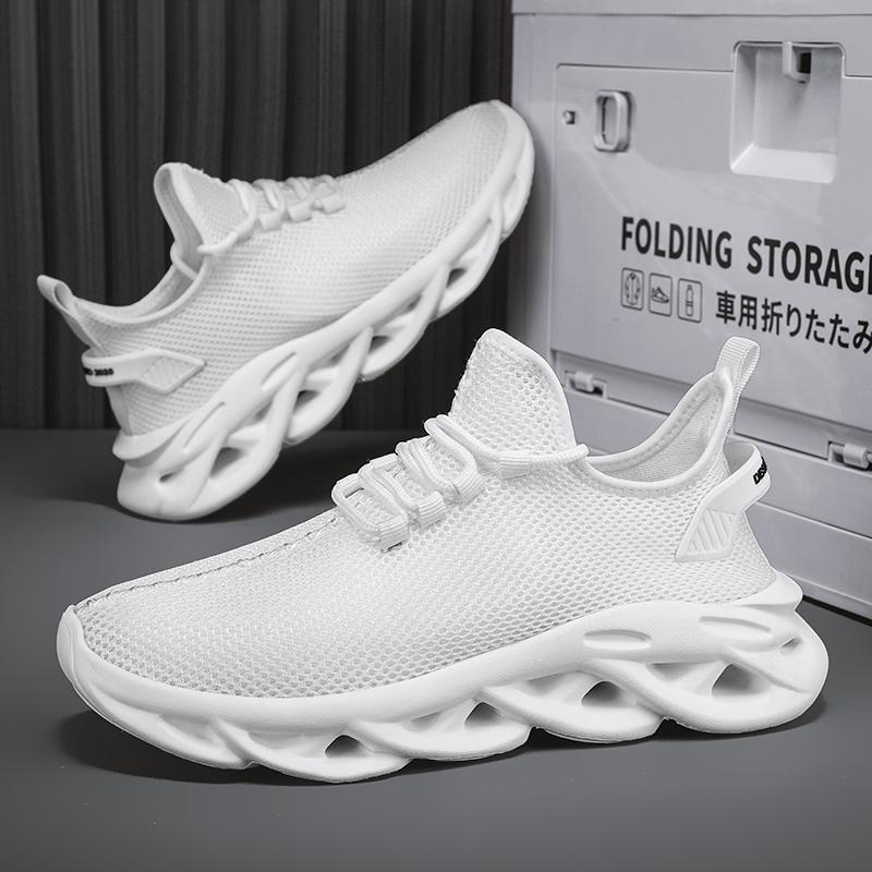 Men's Blade Sneakers Running Shoes Slip-on Women Outdoor Tennis Shoelaces Odor-resistant Athletic Shoes Lightweight Breathable