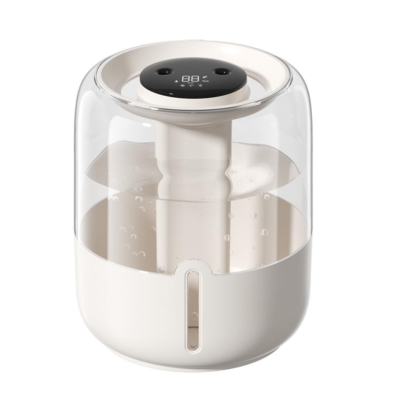 2025 New Upgraded Digital Dual Spray Humidifier Portable Large Capacity 4-liter Cold Mist Home Ambient Light Air Humidifier