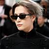 Tendance Mode Photographie de Rue Lunettes de Soleil Oeil de Chat Lunettes Triangle Mode Lunettes de Soleil Cadre Homme et Femme