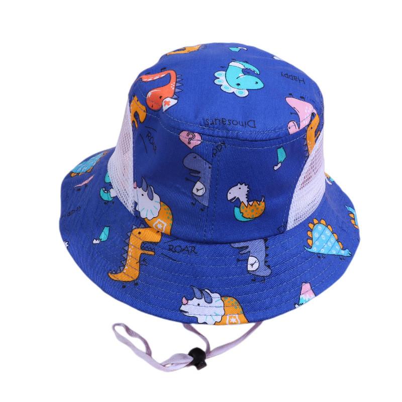 Kids Cartoon Fish Mesh Sun Hat With Breathable Cotton For Summer Outdoor Play