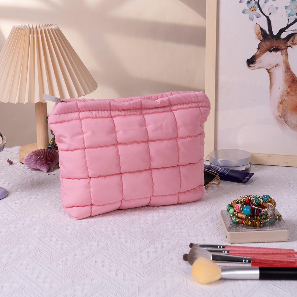 

Cosmetic Bag for Makeup Woman s Wallets Storage Makeup Kit Make Up Organizers Organizers Cosmetic Pouch Large Women s Handbag рожевий