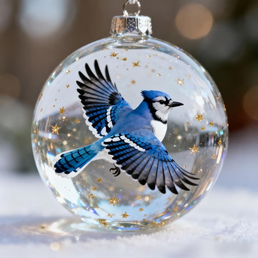 Home Decor Nature Birds Ornament Decorative Hanging Pendant Long-lasting Use Transparent Design Variety Of Bird Designs
