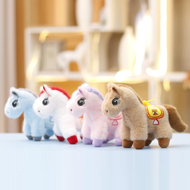 Cute Pony Stuffed Plush Doll Toy Pendant Keychain For Backpack Decoration And Collection