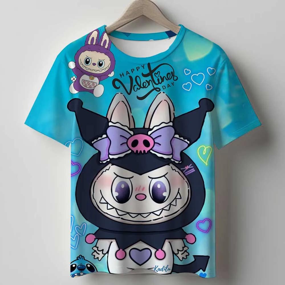 Autumn Arrivals Boys And Girls Short-Sleeved T-Shirts Cartoon Shorts Pride Children's Clothing Tops