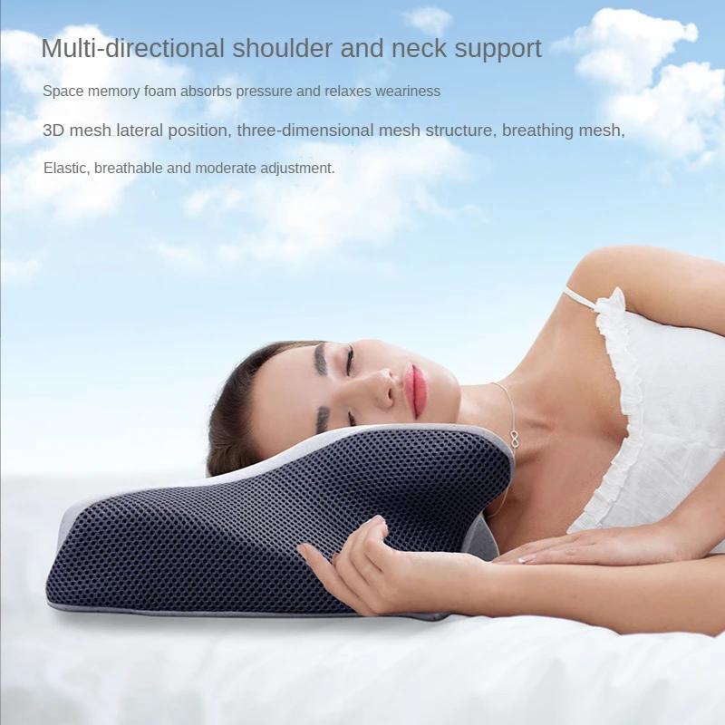 Memory Foam Cervical Pillow Anti-Cervical Pain Sleep Pillow Bedding Ergonomic Pressure Relief Sound Sleep Pillow