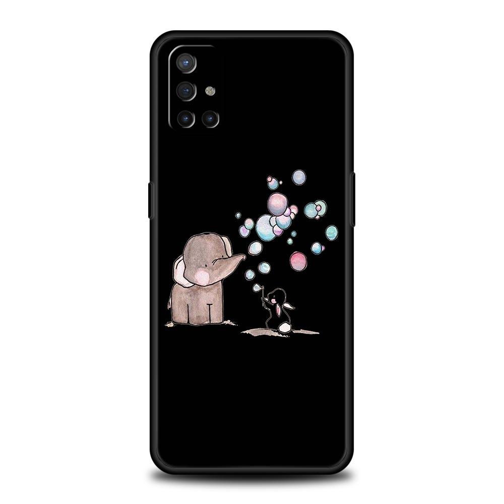 Couple Style Cartoon Phone Case For OnePlus 12 11 10 9 8 7 7T Pro 12R 10R 9RT 9R 8T Nord N100 N200 N10 2T CE 2 5G Black Cover