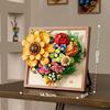 Eternal Vibrant Flower Building Block Photo Frame - Made Of Vibrant Multi-Colored Abs Plastic Home Decoration Novel Design Perfect For Home Decor