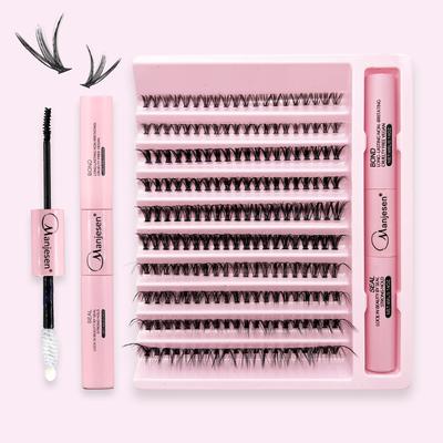 Eyelashes 200 PCS Clusters Lash Bond and Seal Makeup Tools DIY Lashes Extension Kit for Gluing  Lashes Gluing Glue  Accessories