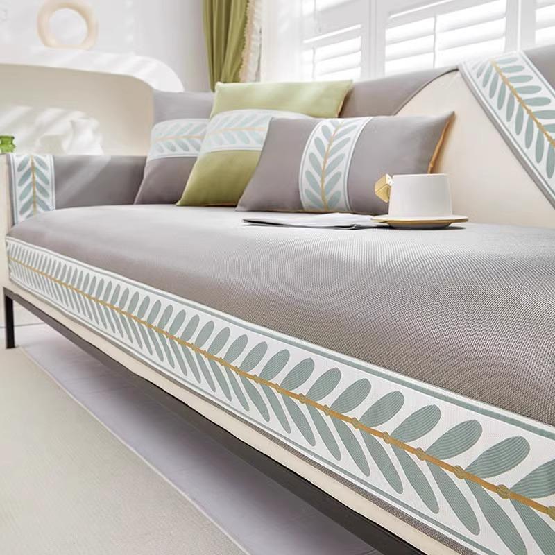 

Ice Silk Sofa Cushion Summer Non-Slip Simple Modern Mat Cushion Summer New All-Inclusive Sofa Cover 70*70cm
