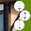 Rain Chains Gazebos Display Outside Collector Cup Awnings Backyard Home Divert Water Rain Catcher Chain Replacement Downspout