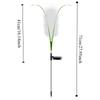 LED Solar Garten Schilf Lampe Simulation Optische Faser Outdoor Wasserdicht Rasen Licht Leuchtende Rohrkolben Blume