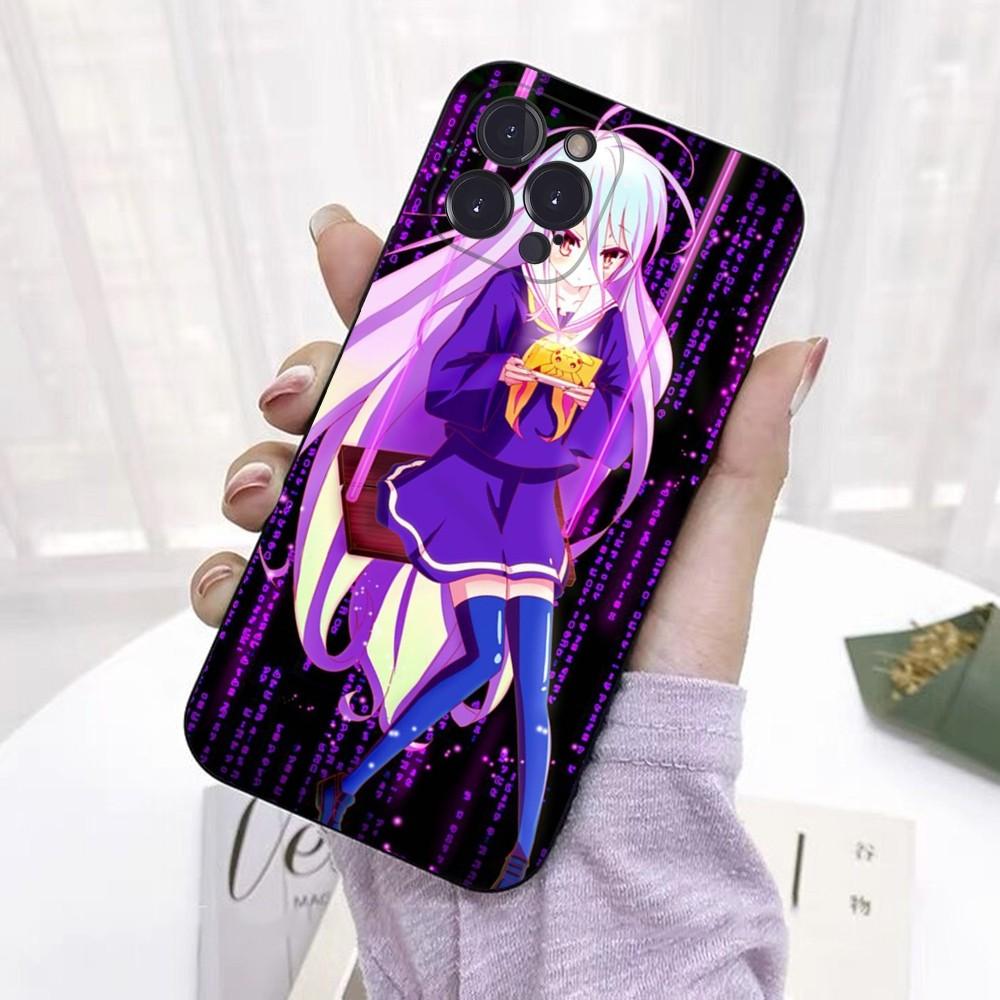 Game NO life Anime Telefon Kılıfı iPhone 6 7 8 Plus 11 12 13 14 Pro SE 2020 MAX Mini X XS XR Arka Funda Kapağı