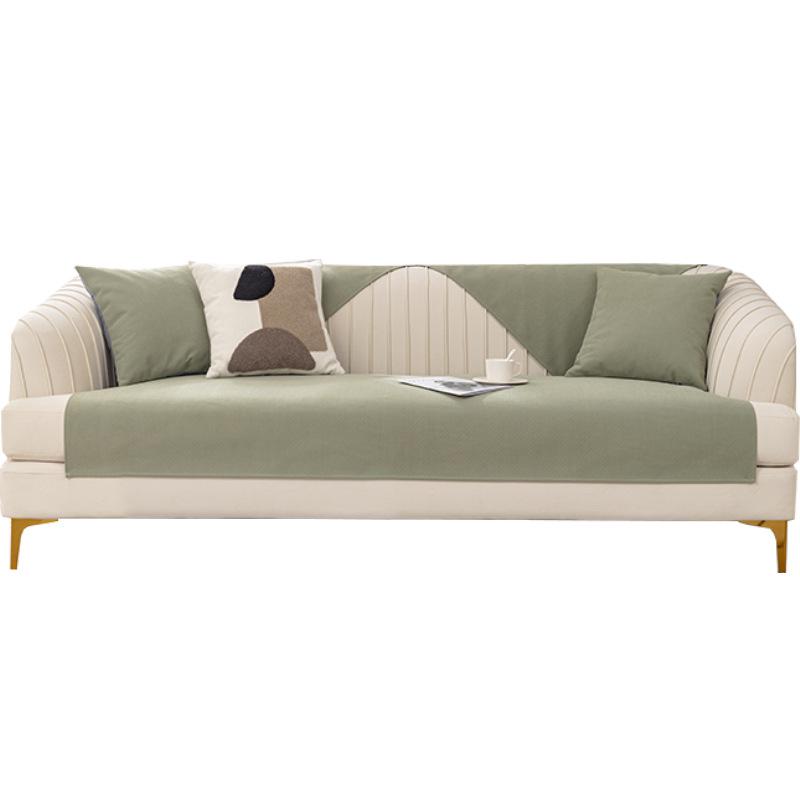 Cuscino per Divano Lusso Leggero Moderno di Fascia Alta Universale Quattro Stagioni Antiscivolo Asciugamano Semplice Fodera per Cuscino in Tessuto Copridivano Copertura