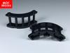 Non-Toxic 10Pcs Moc Bricks Fence Curved Railing 1 X 4 X 2 30055 15332 4 X 4 X 2 30056 Model Assembles Building Blocks Chilren'S Toys