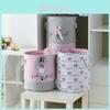 Children Fabric Storage Bin With Cartoon Design For Toy And Clothing Organization