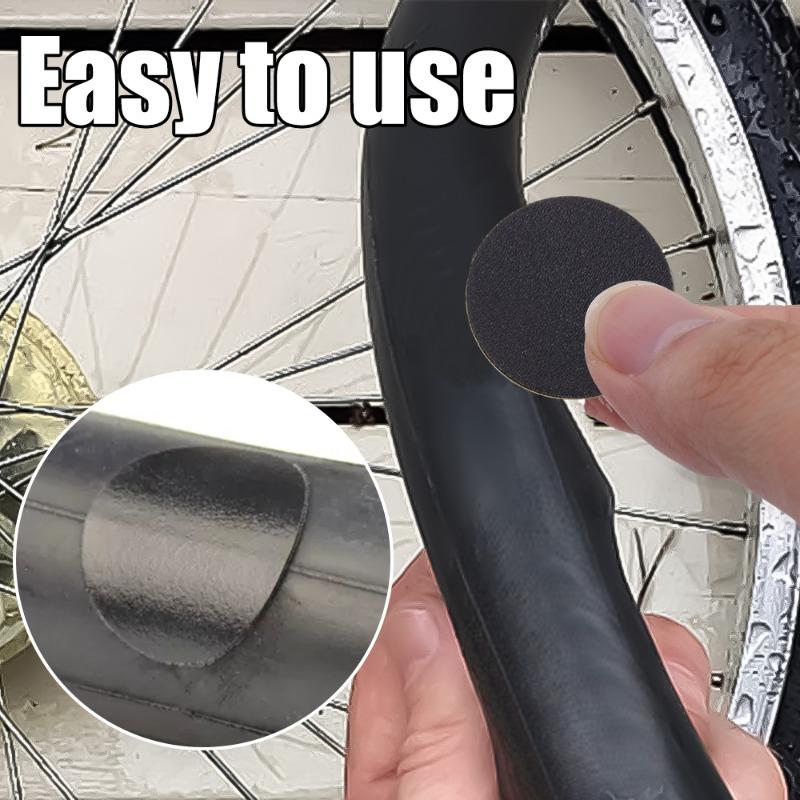 10-100pcs Bicycle Glue-free Tire Patches Tool Quick Repairing Tyre Protection Patch Adhesive Quick Drying Bike Accessories