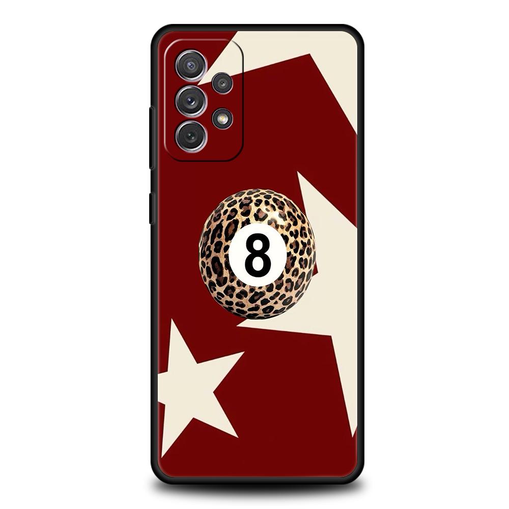 

Phone Case for Samsung Galaxy A55 A53 A52 A52S A51 A41 A35 A32 A25 A23 A15 A13 A71 A72 5G Soft TPU Billiard Fashion Brand Number Samsung A17