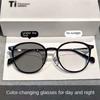 2PCS Ultra Light Oval Frame Reading Glasses Fashionable Anti Blue Light Myopia Glasses for Women Transparent Lenses