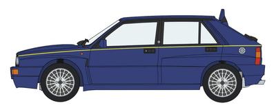 Hasegawa Lancia Delta HF Integrale Evoluzione Blau Lagos Plastikmodell 20481 1/24