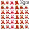 Valentines Stuffed Animal Bear Tiny Plush Adorable Heart Bears Stuffed Bears Bulk Designed for Valentine's Wedding Birth Date Celebration Favors