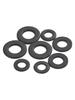 Grade 12.9 Thick Black Iron Flat Washer - Round Metal for M3, M4, M5, M6, M8 Screws