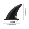 Hydrodynamic Surfboard Fin with Quick Release Pin for Soft Top Foam Boards Universal Fit