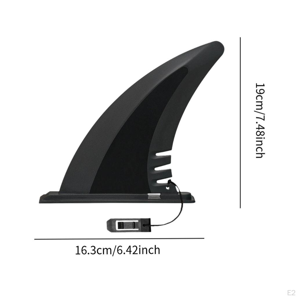 Hydrodynamic Surfboard Fin with Quick Release Pin for Soft Top Foam Boards Universal Fit
