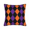Horror Pumpkin Face Halloween Square Pillow Case  Cushion Cover Novelty Zipper Decorative Pillowcase for Home 18"