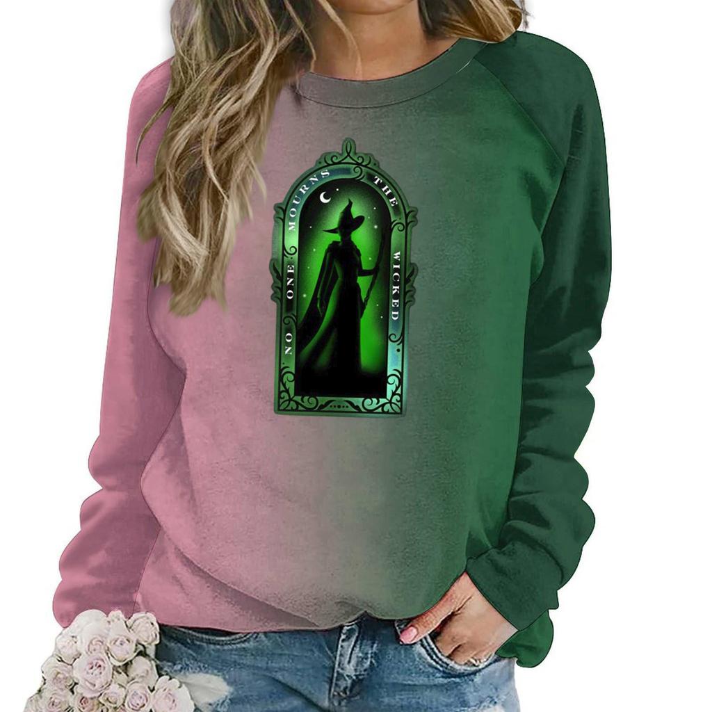 Women's Fashion Casual Long Sleeve Loose Printed Sweatshirt Top