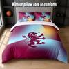 Aston Villa Football Design Bed Bedding Set 1 Duvet Cover + 2 Pillowcases Soft Breathable Household Bed Linens