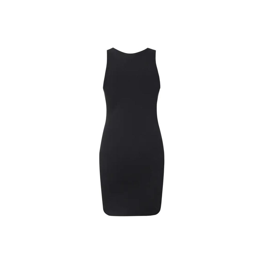 Jordan Summer Slit Embroidered Tank Dress Women's Black