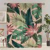Tropical Leaves Printed Curtains Pole Bag Bedroom Living Room Home Decoration Curtain Set Of 2 Made Polyester Washable Great Ready