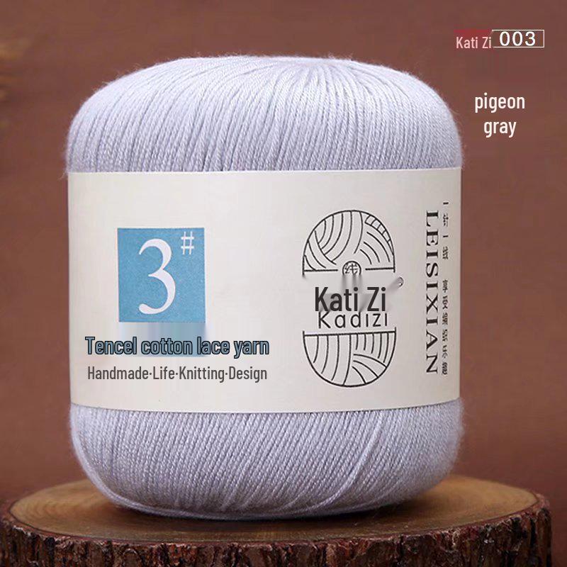 Mercerized Cotton Lace Yarn No. 3: DIY Hand-Knitted Crochet for Children - Spring/Summer Sweater & Coat - Free Shipping