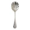 Food Serving Spoon with a Broad Shell-Form Bowl Stainless Steel for Gathering and Transferring Soups, Rice, and Casseroles