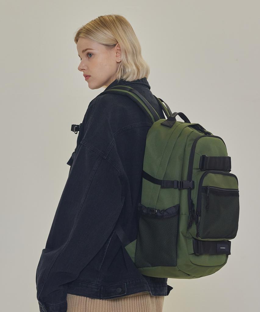 Cargobros Cb Double Strap Pocket Backpack (Khaki)