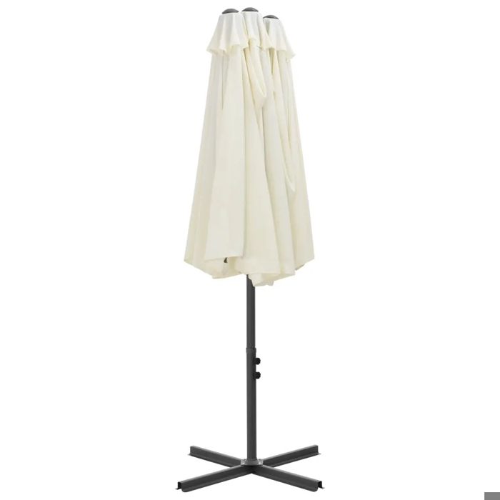 VidaXL Parasol d'Extérieur et Poteau en Aluminium, Pare-soleil de Patio, Abri de Soleil, Parasol de Terrasse Extérieur, 460 44868