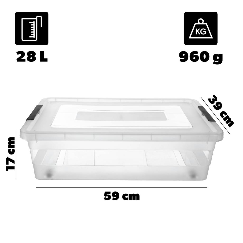 KADAX Contenitore con Coperchio per Conservazione Organizer in Plastica per Giocattoli