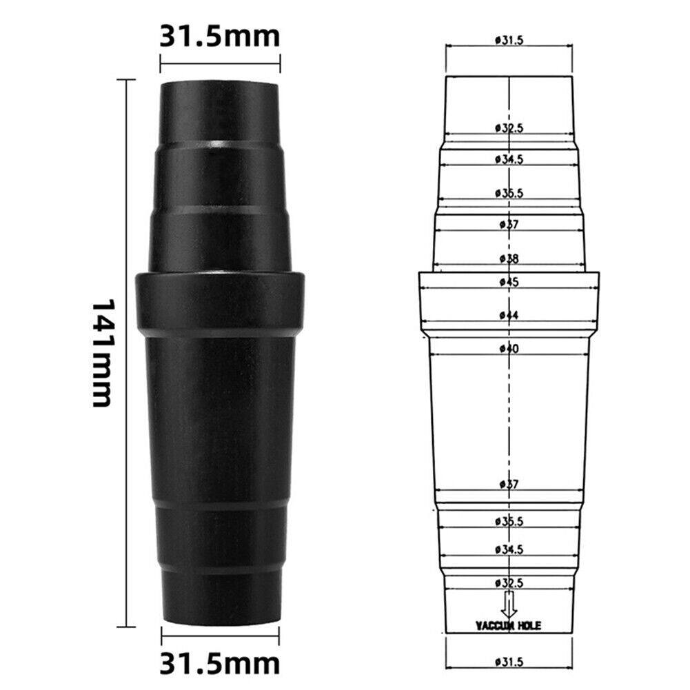 31.5mm  Vacuum Cleaner Adaptor Soft Rubber Tool Universal Power Sander Extractor Hose