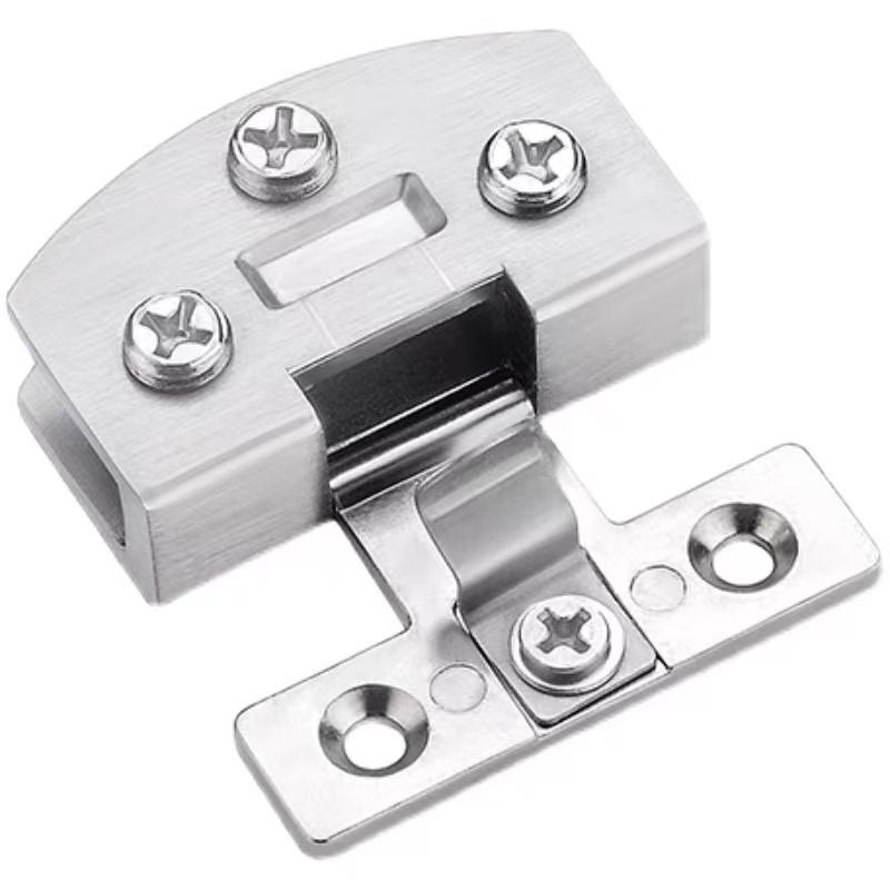 1 Pcs Cake Cabinet Glass Hinge High Quality Punch-free Wine Cabinet Cabinet Glass Hinge Furniture Hardware Accessories