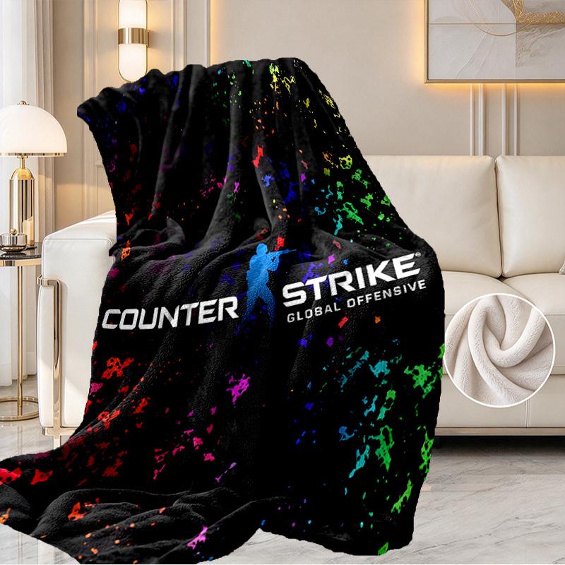 Counter Strike Print Blanket - Soft & Comfortable, for Bedroom, Travel, Sofa, Home Decoration - Birthday Christmas Gift for Friend