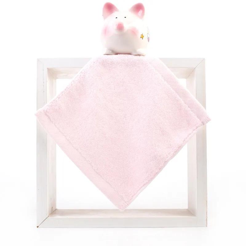 1Pc 20x20cm Solid Color Cotton Soft Absorbent Home Bathroom Children Kids Baby Small Square Face Towel