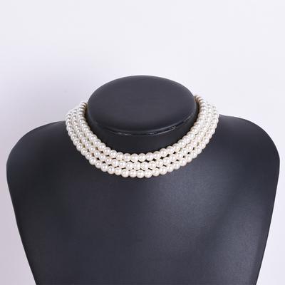 Ladies Multi-layer Pearl Necklace Temperament Pearl Fashion Bridal Wedding Accessories Necklace