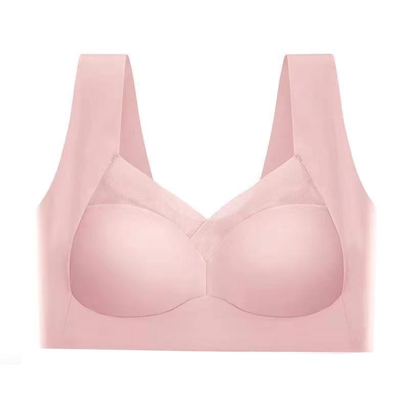 

Спортивные бюстгальтеры больших размеров, бюстгальтер без косточек, сексуальный бесшовный бюстгальтер с открытой спиной и пуш-ап, бюстгальтер, жилет, собирает противоударный беспроводной топ, бюстгальтер без рамы XL розовый
